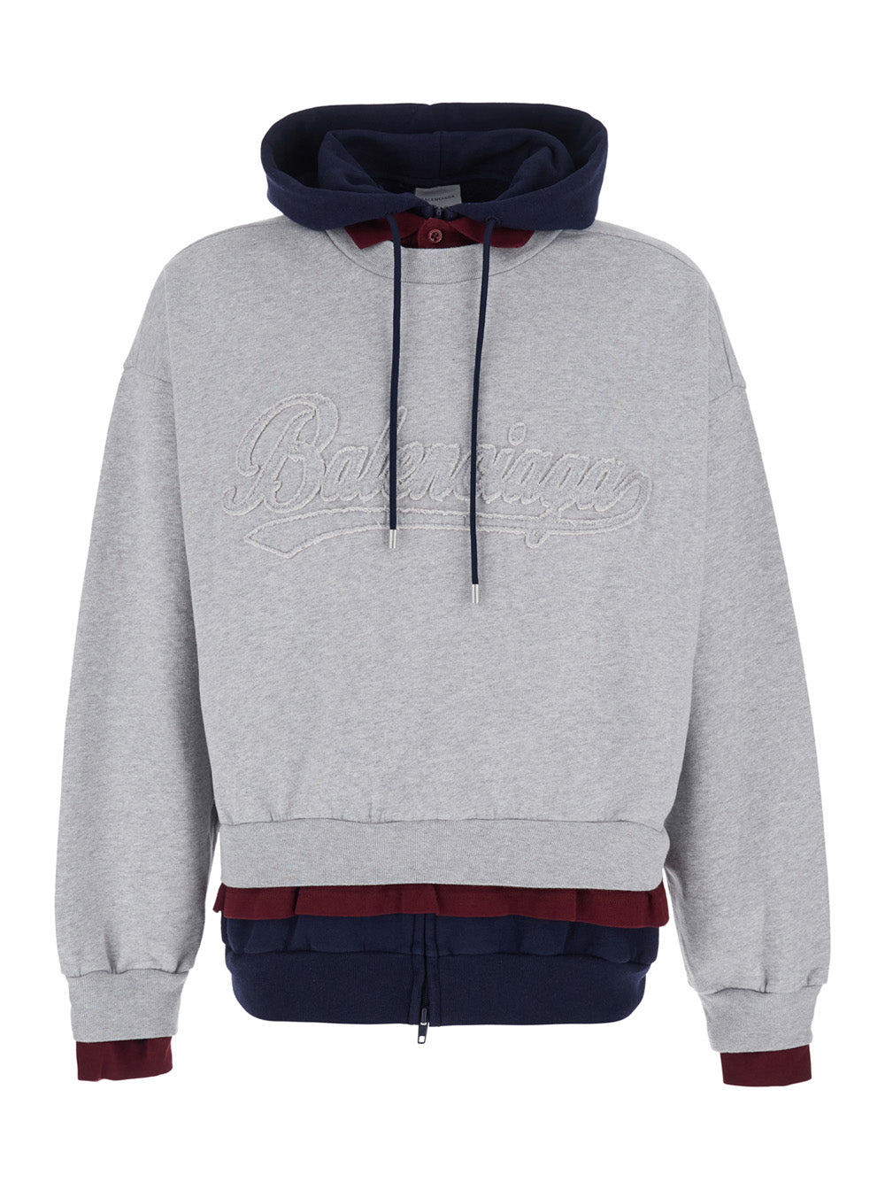 Balenciaga Men E Frayed Script Dry Molleton BALENCIAGA