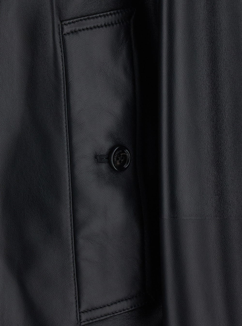 Burberry Women 'Mayfair' Black Jacket With Wide Collar And Cropped Design In Leather For Women BURBERRY