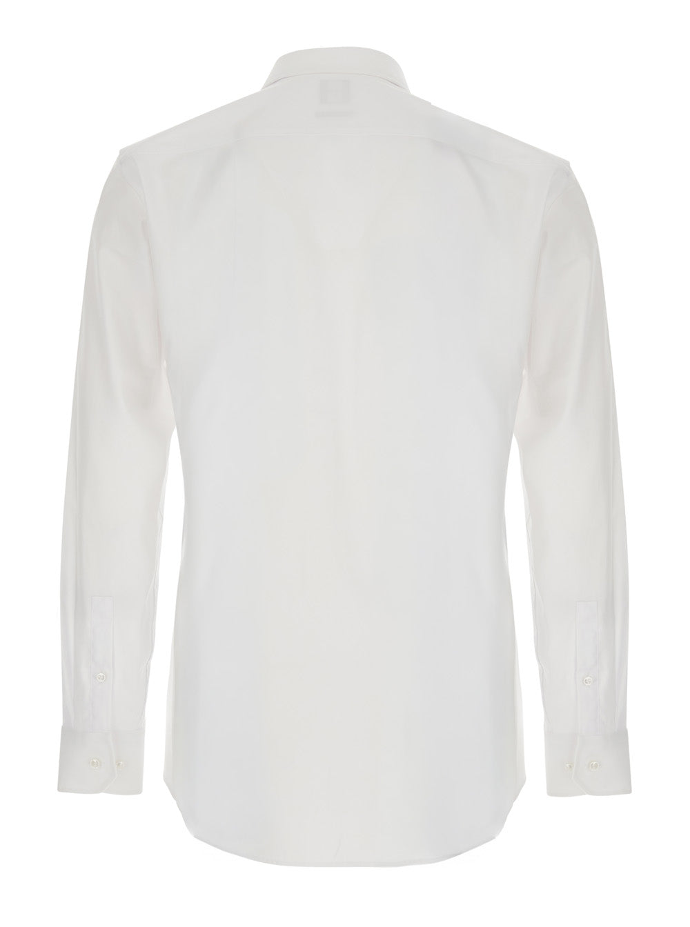 Boss Men White Shirt With Pointed Collar And Long Sleeves In Cotton For Men BOSS