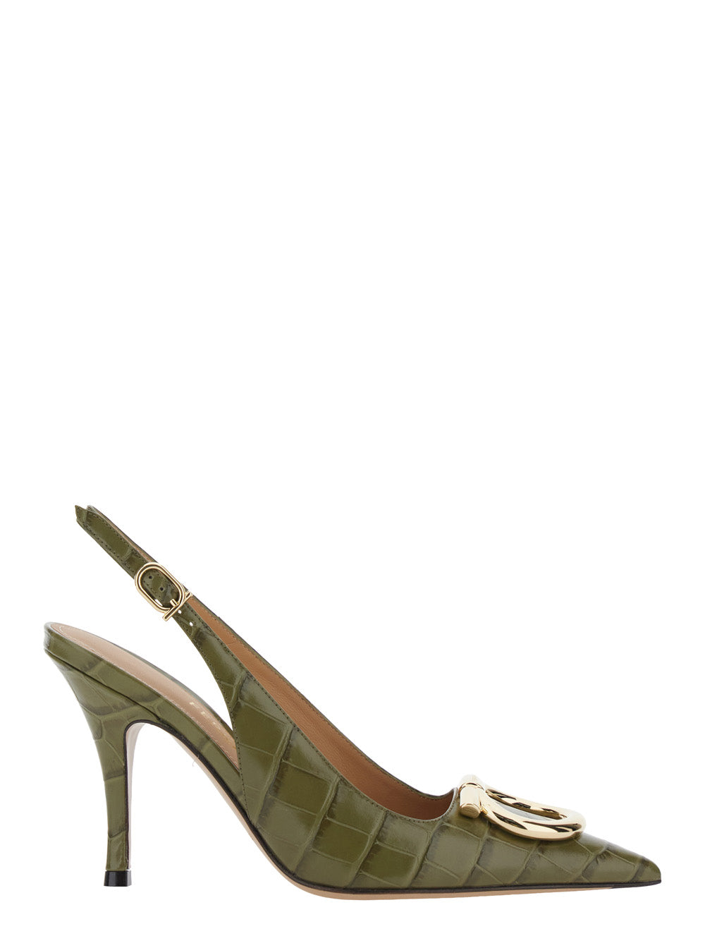 Ferragamo Women Sara 95 Croc Adv FERRAGAMO