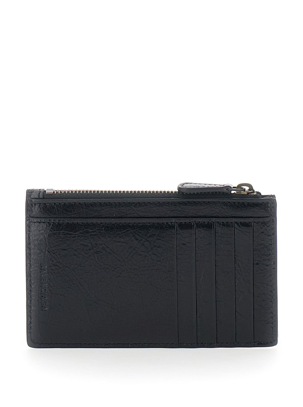 Balenciaga Women 'Le City Long' Black Cardholder With Tone-On-Tone Logo On The Back In Leather For Women BALENCIAGA