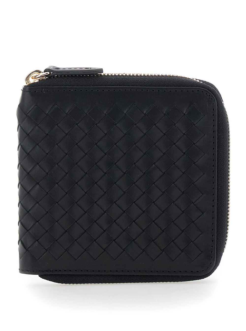 Dragon Diffusion Women Black Wallet With Woven Design In Leather For Women DRAGON DIFFUSION