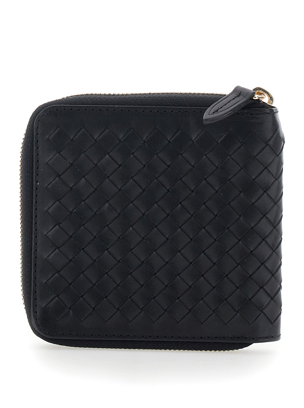 Dragon Diffusion Women Black Wallet With Woven Design In Leather For Women DRAGON DIFFUSION