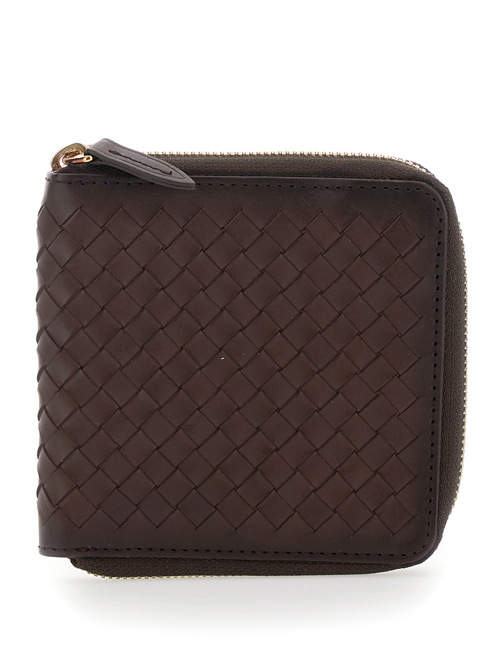 Dragon Diffusion Women Brown Wallet With Woven Design In Leather For Women DRAGON DIFFUSION