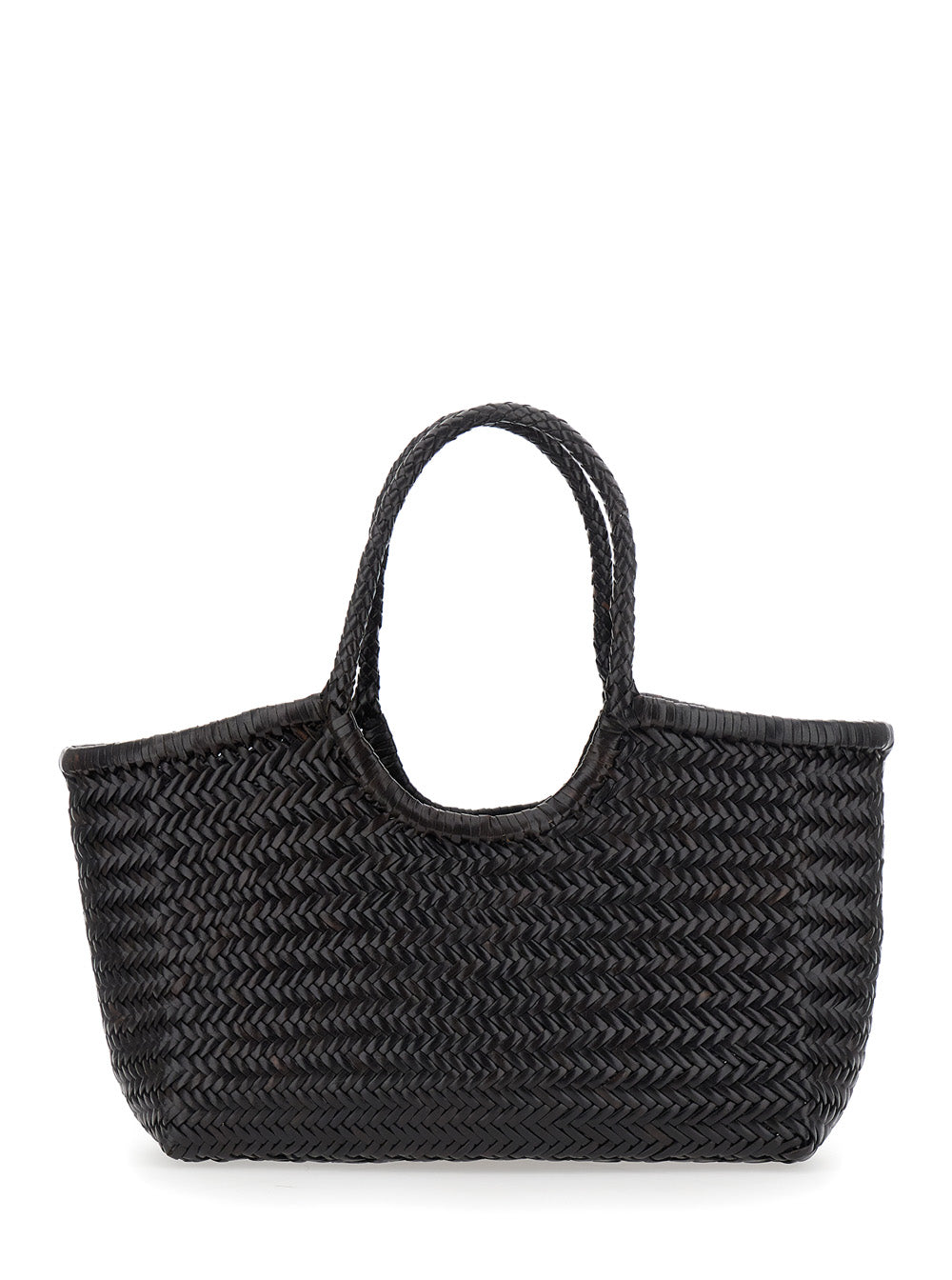 Dragon Diffusion Women Brown Shopping Bag With Two Top Handles An Intertwined Motif In Leather For Women DRAGON DIFFUSION