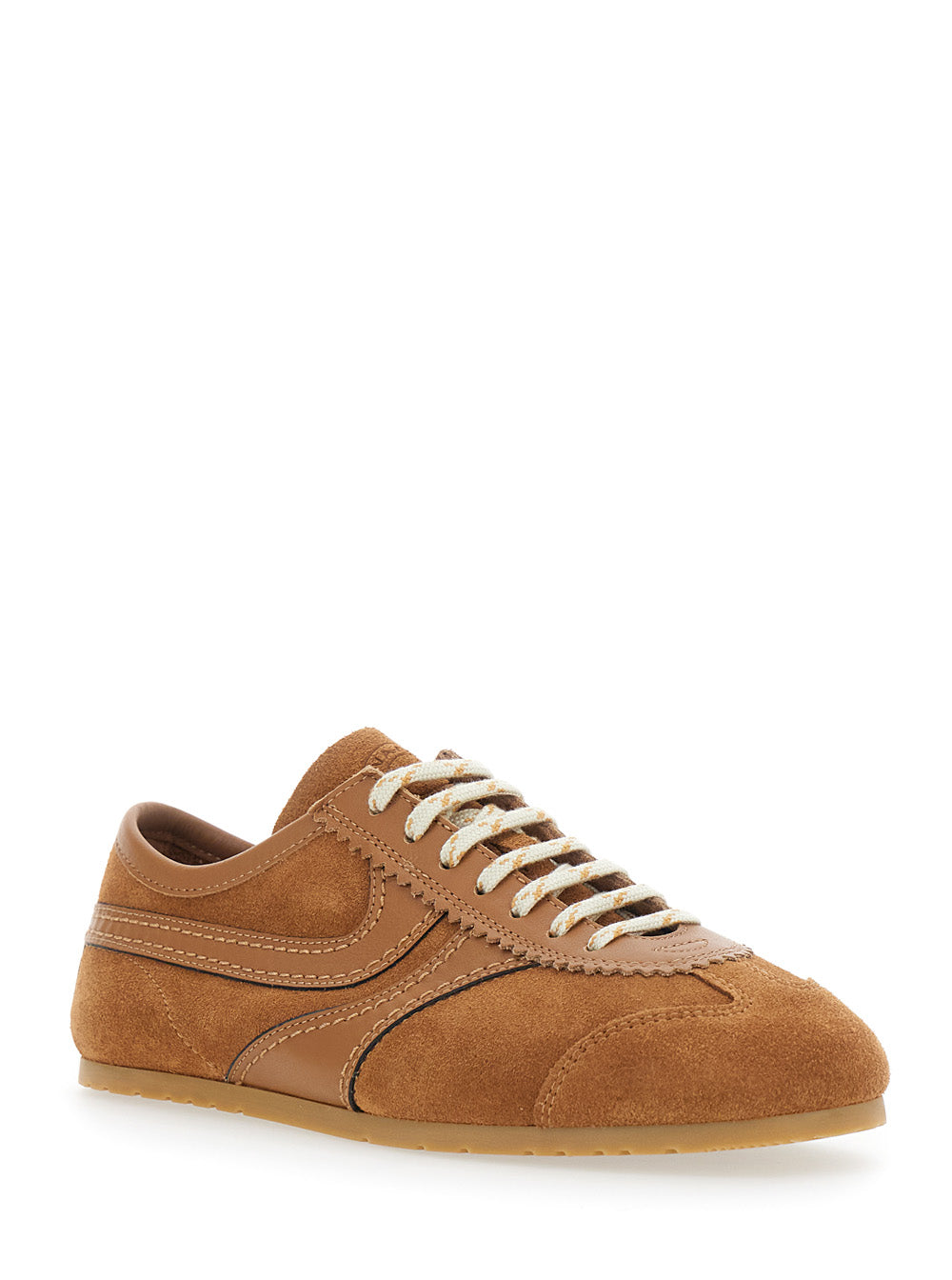 Dries Van Noten Women Dustin Sneaker With Leather And Brown Details, Unisex DRIES VAN NOTEN