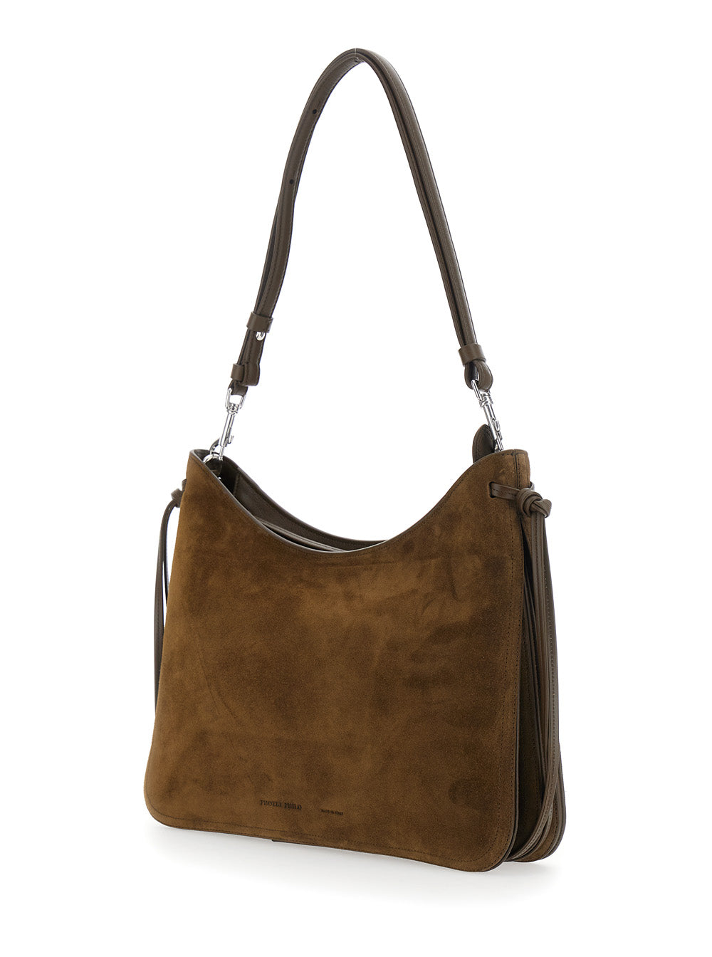 Phoebe Philo Women 'Gig' Brown Medium Shoulder Bag With Adjustable And Removable Strap And Adjustable Belt In Suede For Women PHOEBE PHILO