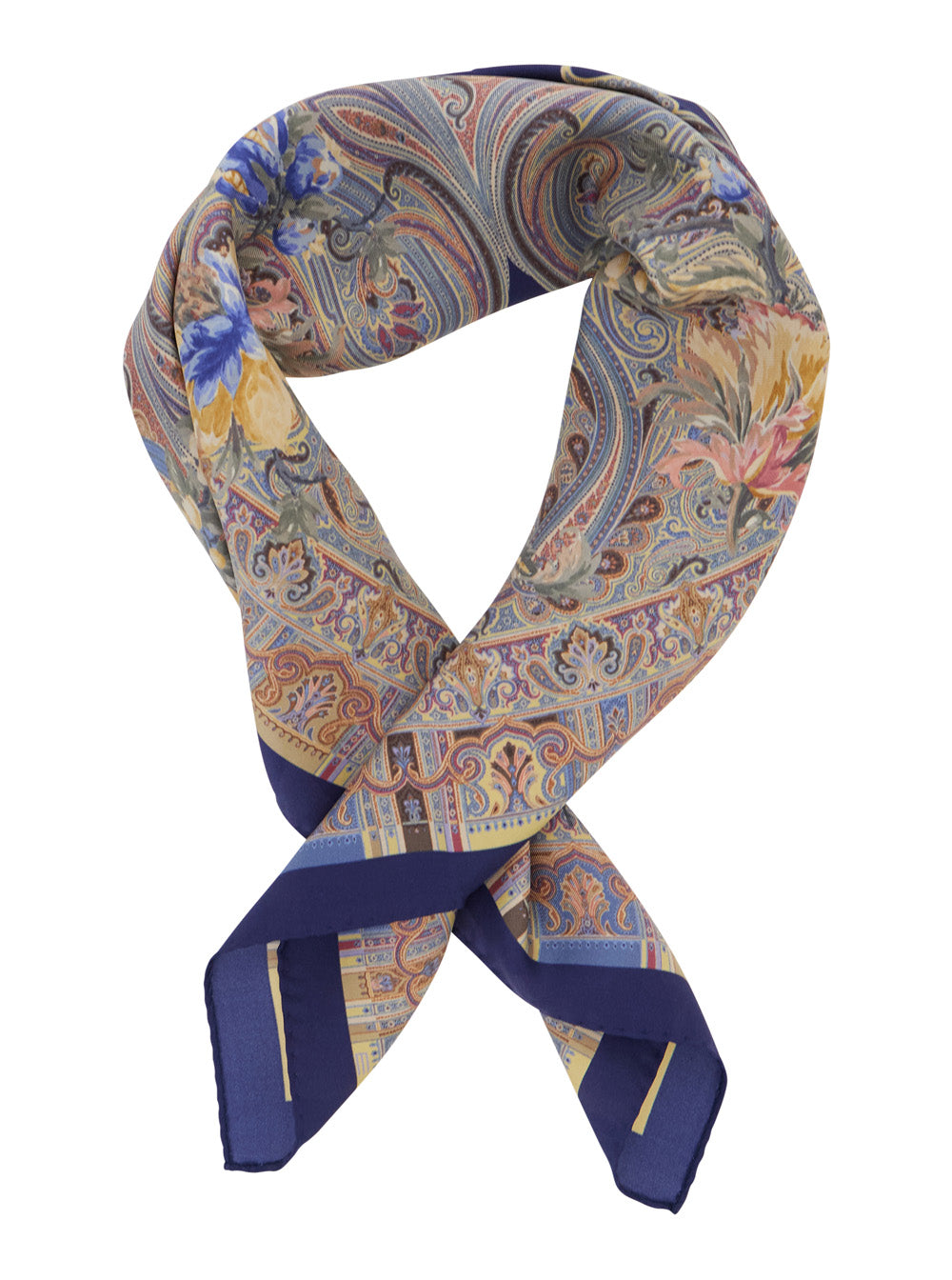 Etro Women Multicolor Scarf With All-Over Paisley Print In Silk For Women ETRO