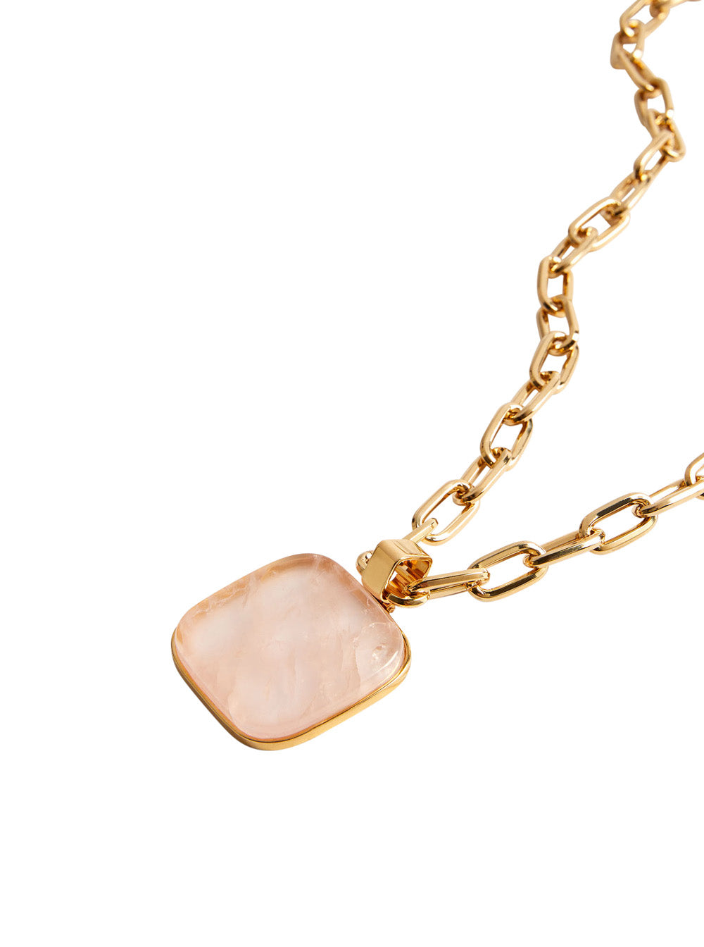 La Doublej Women 'Soul' Gold-Colored Necklace With Pendant And Chain Design In 24K Gold-Plated Brass For Women LA DOUBLEJ