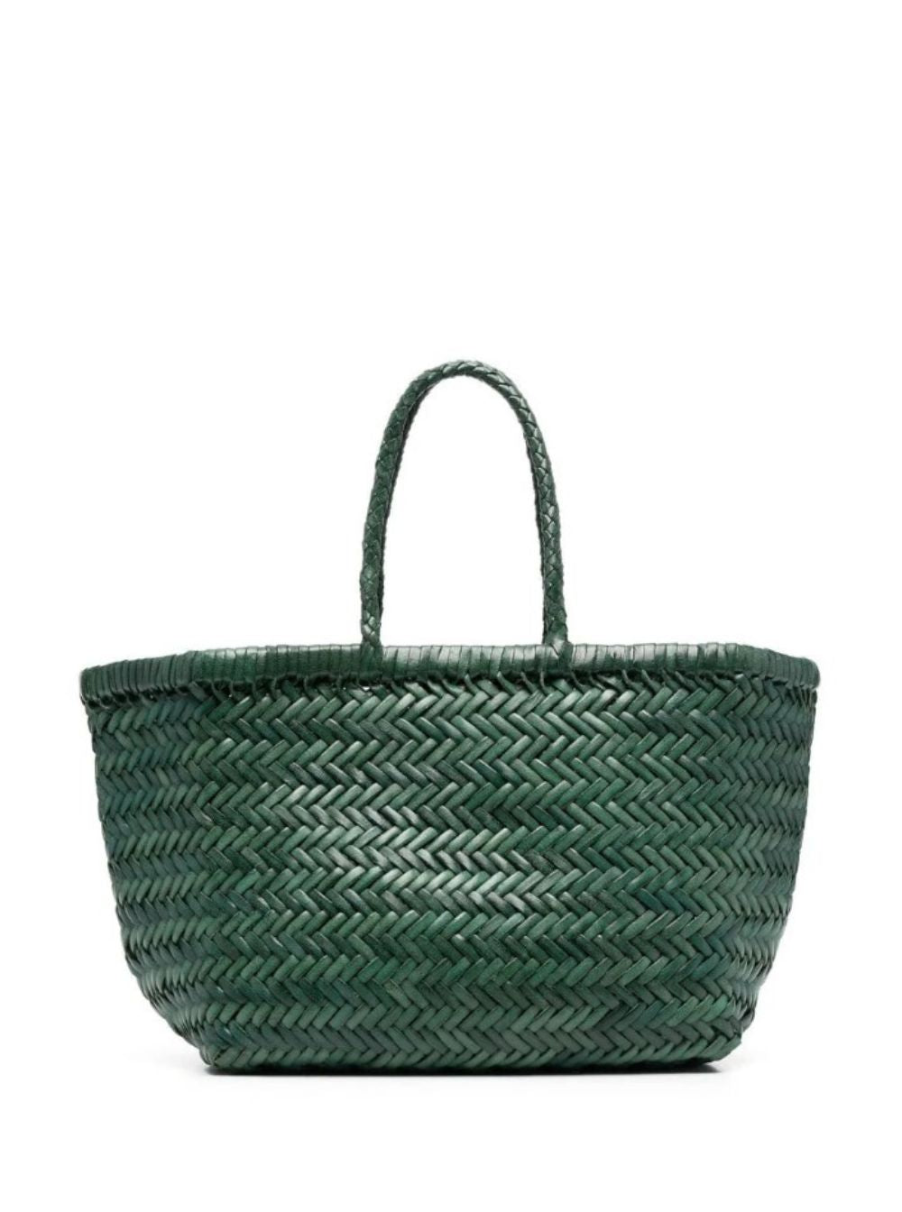 Dragon Diffusion Women Handbag 'Triple Jump' Small With Two Top Handles And Tech Fabric Design In Green For Women DRAGON DIFFUSION