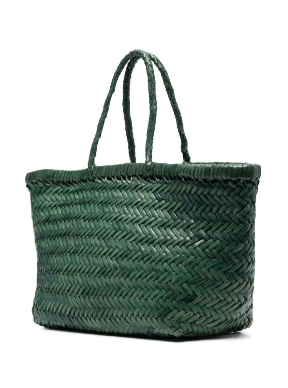 Dragon Diffusion Women Handbag 'Triple Jump' Small With Two Top Handles And Tech Fabric Design In Green For Women DRAGON DIFFUSION