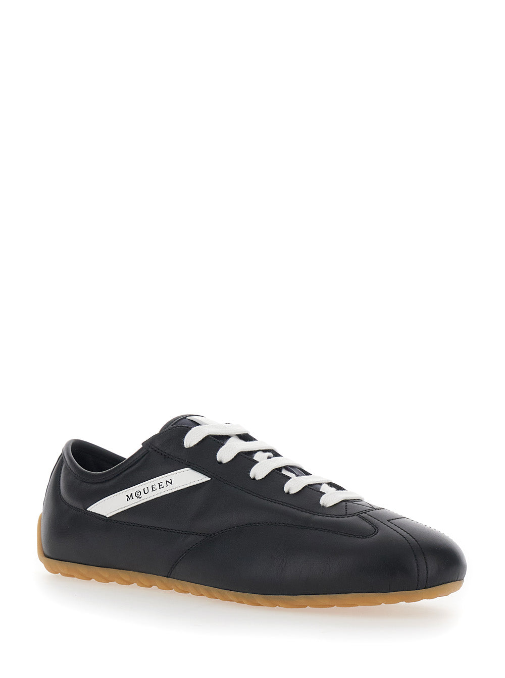 Alexander Mcqueen Men Black Sneakers With Contrast Detail ALEXANDER MCQUEEN