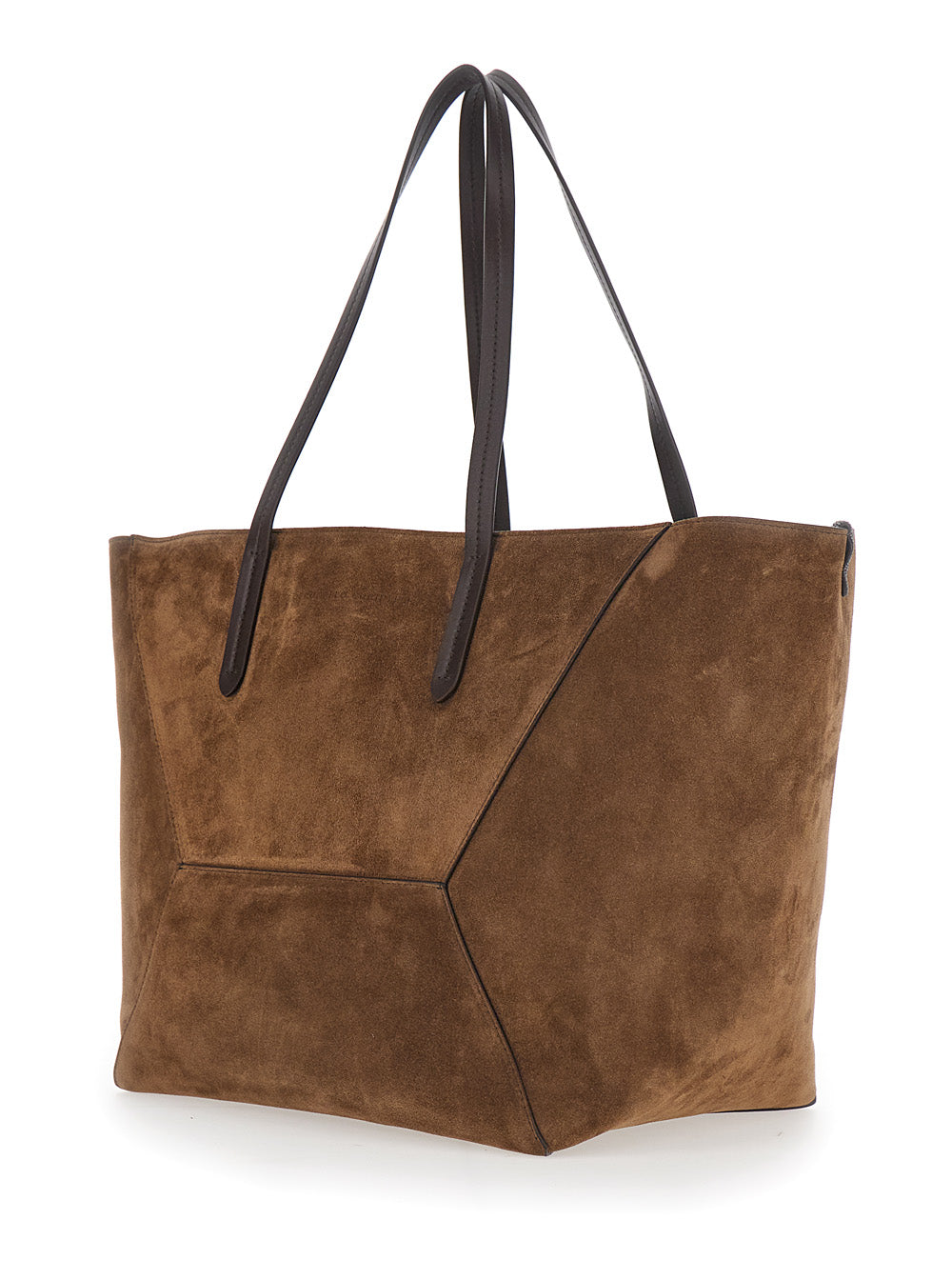 Brunello Cucinelli Women Duo Bag In Brown Leather BRUNELLO CUCINELLI