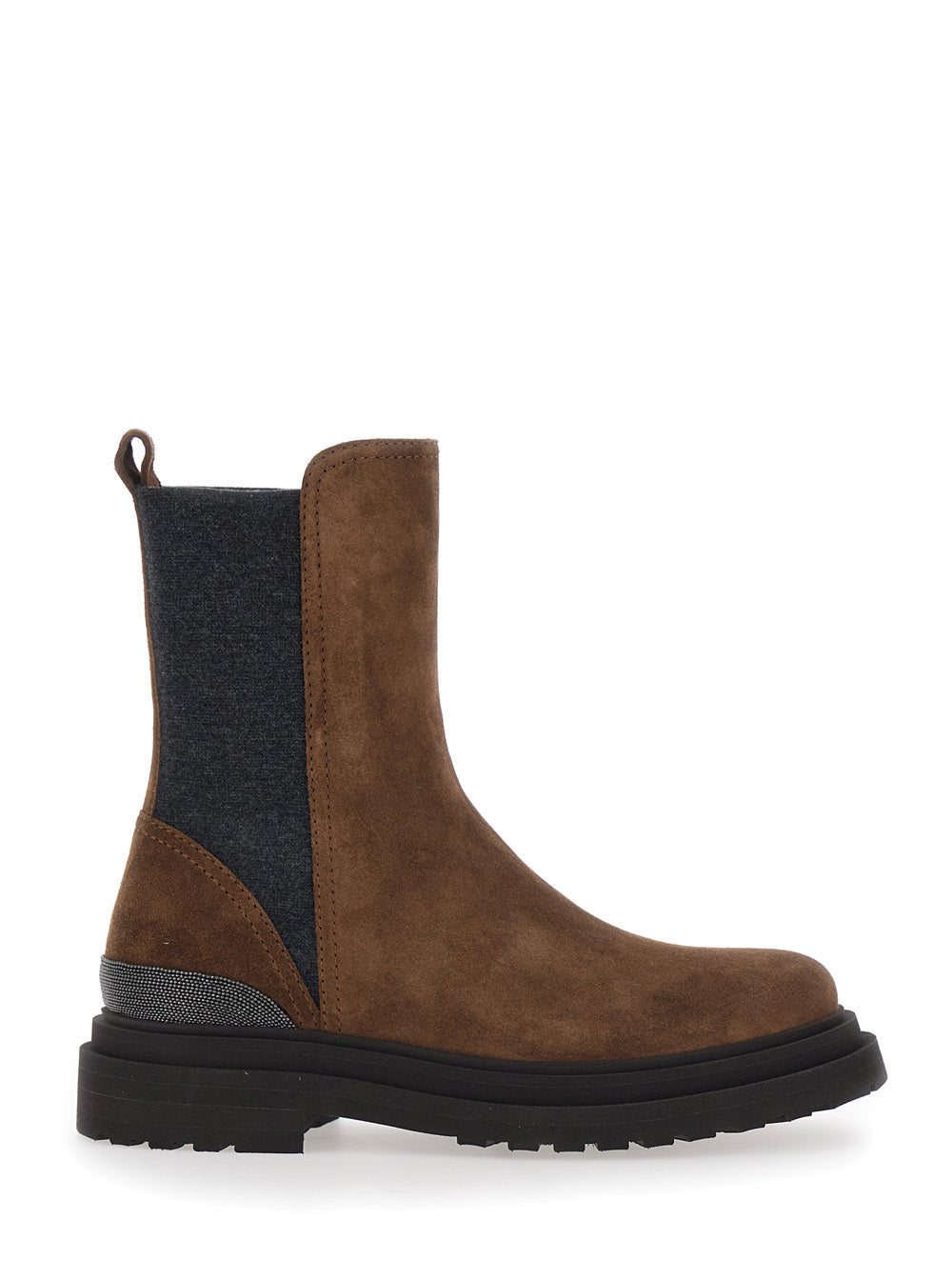Brunello Cucinelli Women Bootie Suede - Suede Ankle Boots - Brown - Women BRUNELLO CUCINELLI