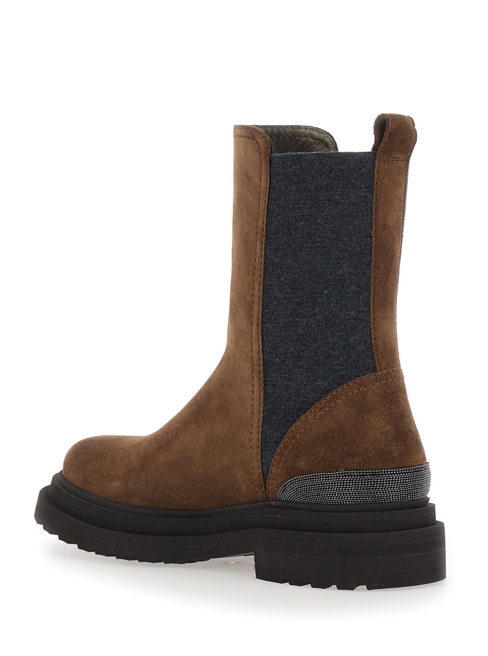 Brunello Cucinelli Women Bootie Suede - Suede Ankle Boots - Brown - Women BRUNELLO CUCINELLI