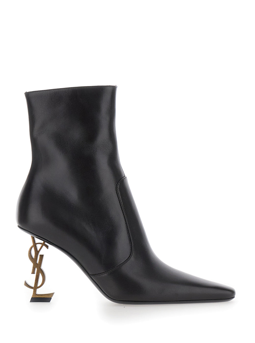 Saint Laurent Women 'Vicky' Brown Boots With Pointed Design And Heel With Logo In Leather For Women SAINT LAURENT