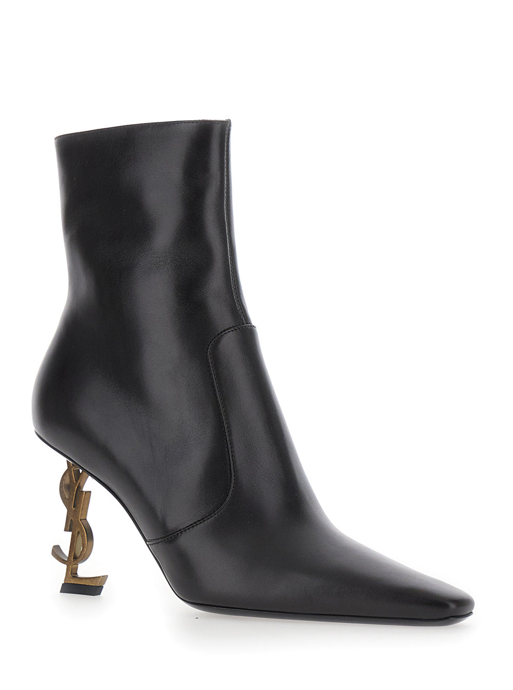 Saint Laurent Women 'Vicky' Brown Boots With Pointed Design And Heel With Logo In Leather For Women SAINT LAURENT
