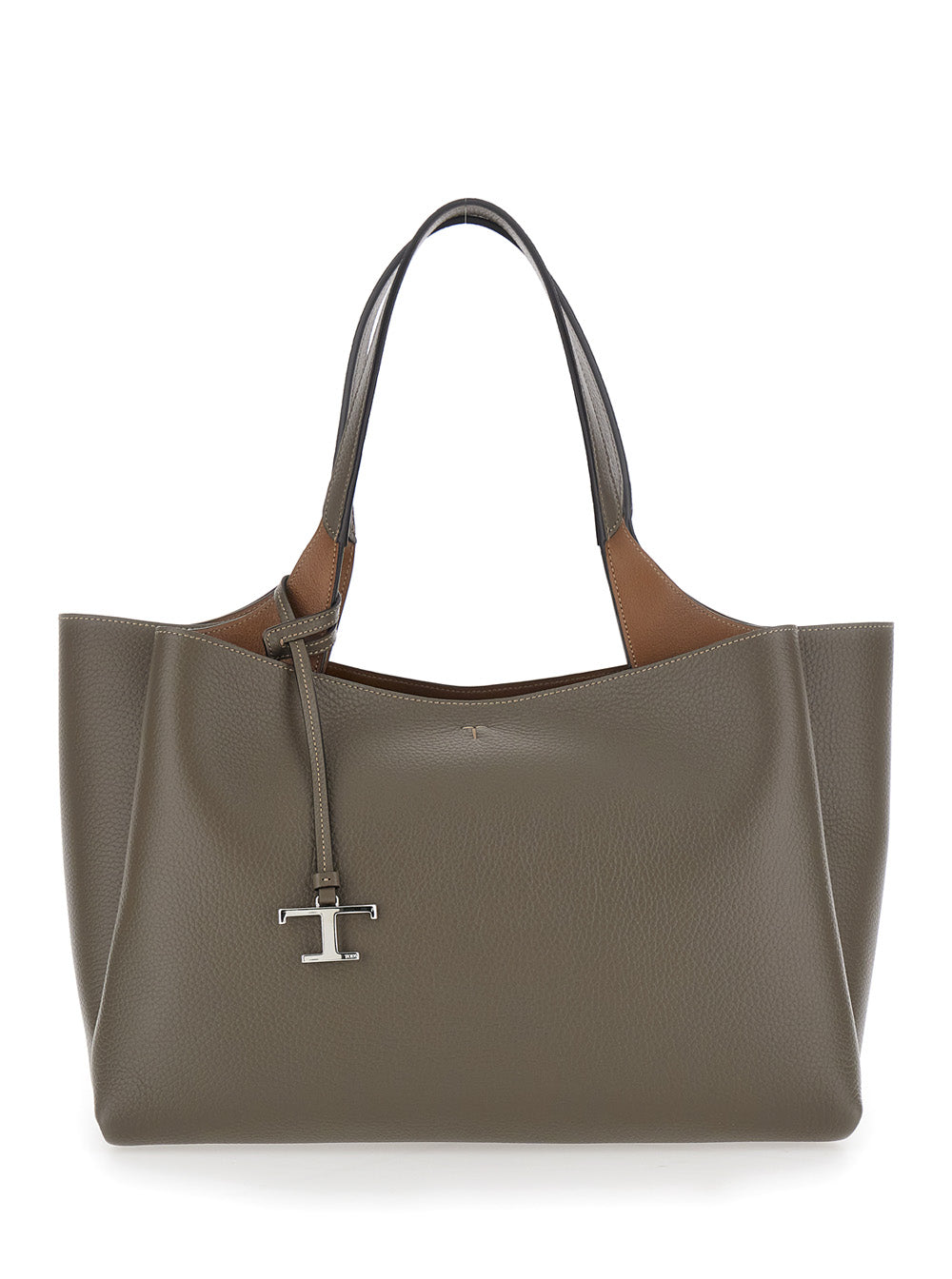 Tod's Women Medium Handbag Apa 2 Handles With Gray Leather Pendant For Women TOD'S