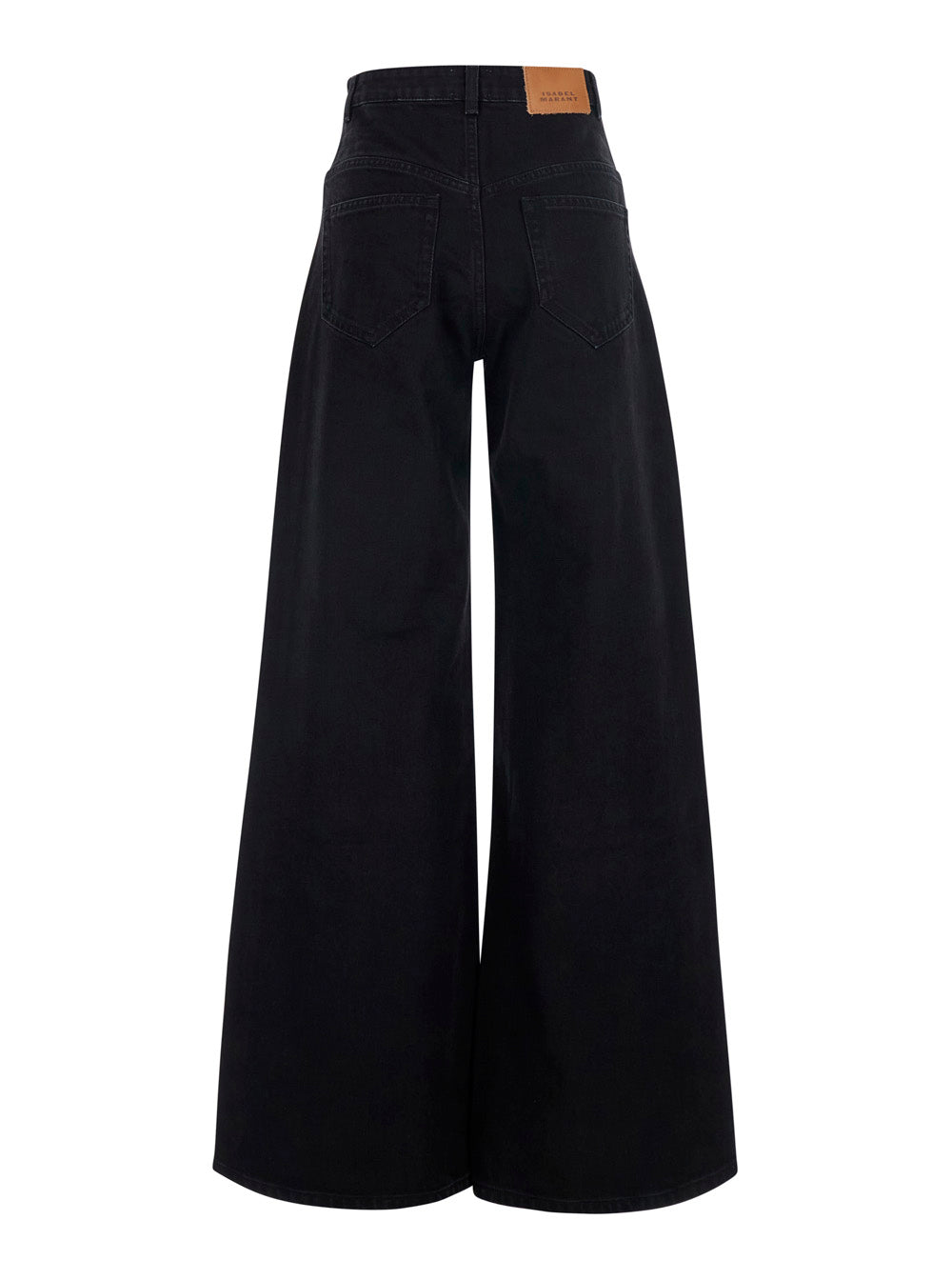 Isabel Marant Women 'Lemony' Black Jeans With Logo Patch On The Back In Denim For Women ISABEL MARANT