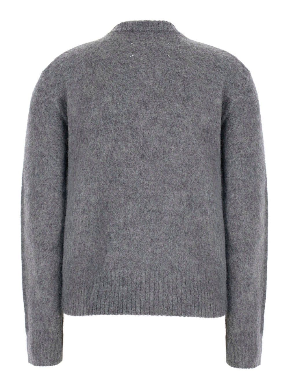 Maison Margiela Women V-Neck With Long Sleeves And 50% Wool, Gray, Man MAISON MARGIELA