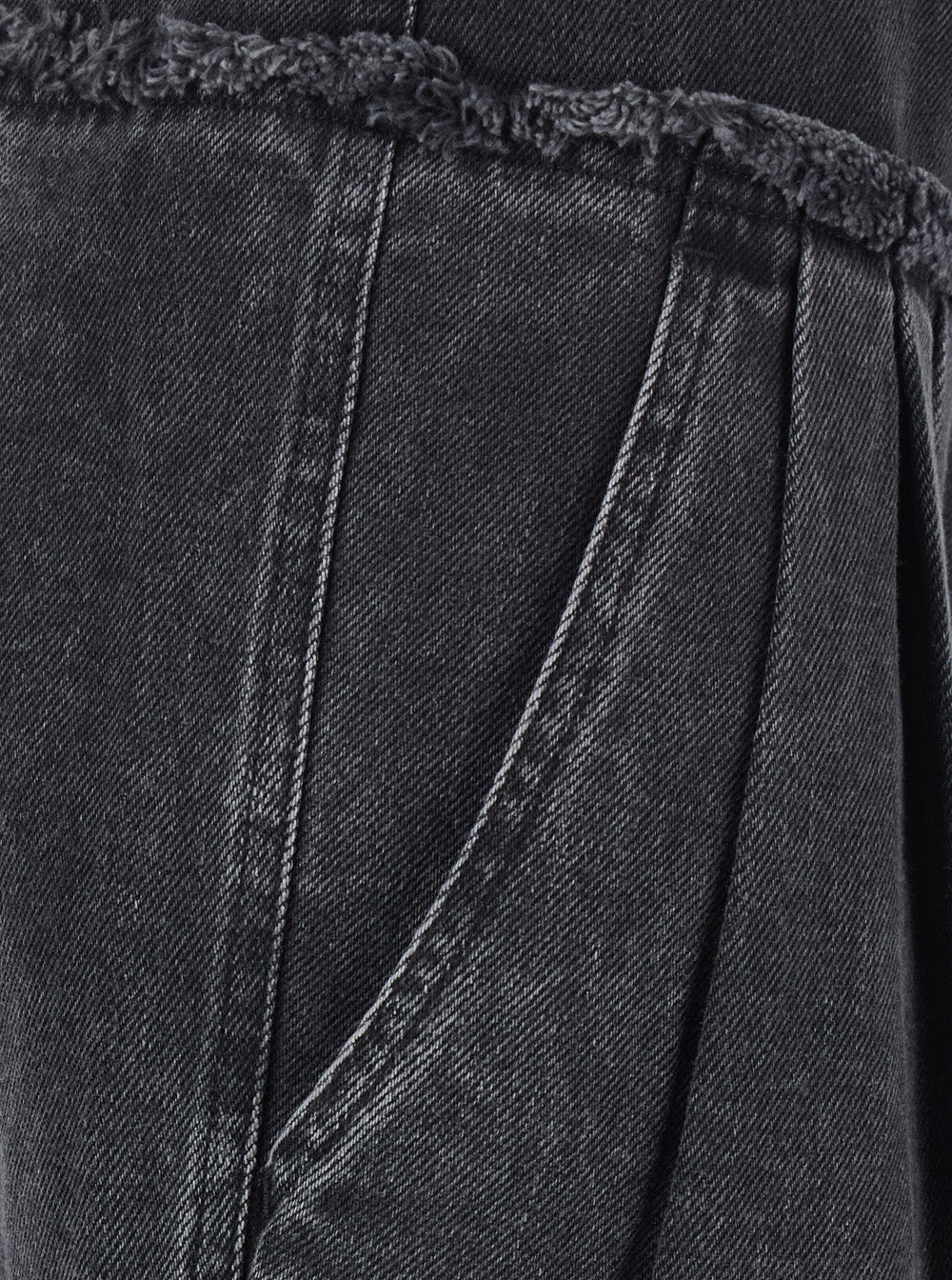 Isabel Marant Etoile Women Iniza-Ga Pants With Pockets And Straight Hems In Black Tech Fabric For Women ISABEL MARANT ETOILE