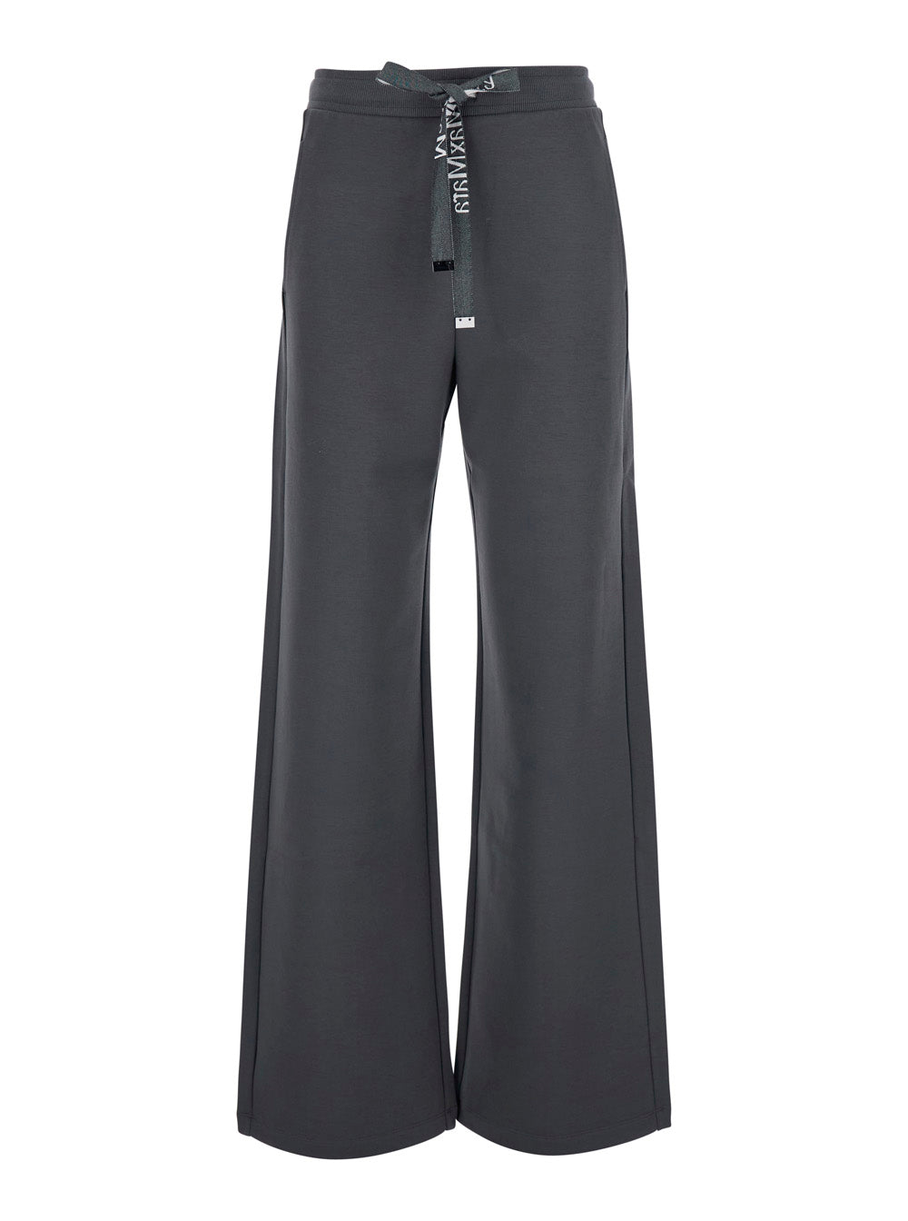 'S Maxmara Women Smmbali Pants With Pockets And High Waist In Gray Tech Fabric For Women S MAX MARA