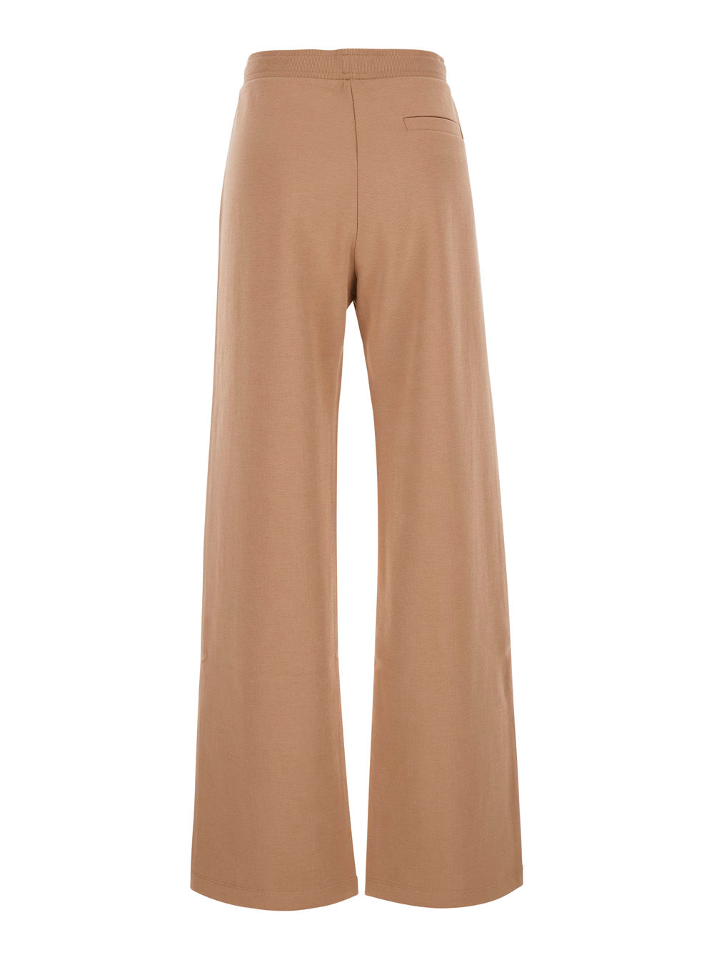 'S Maxmara Women Pants S Maxmara With Pockets And Straight Hems In Tech Fabric Beige Women S MAX MARA