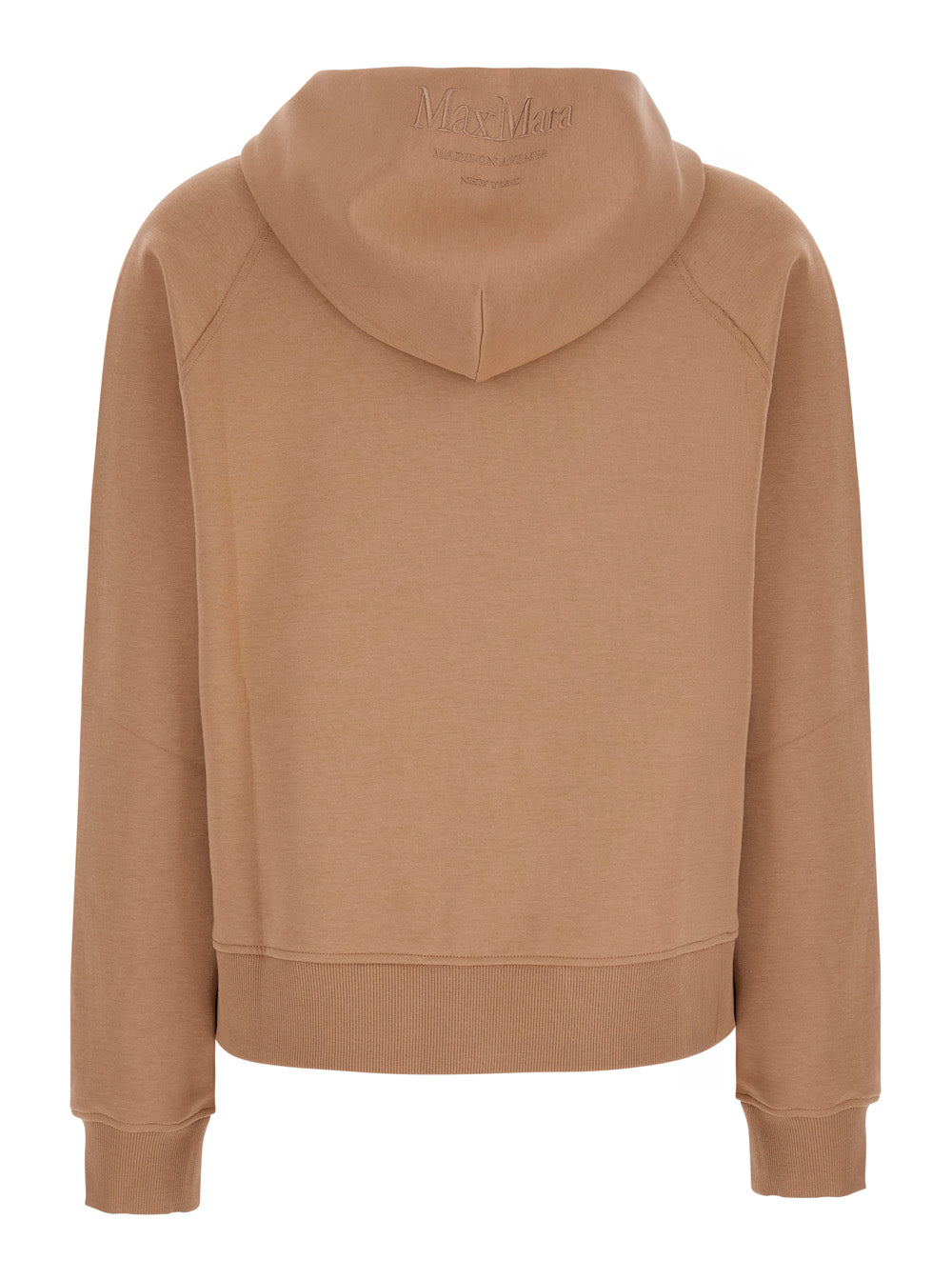 'S Maxmara Women Sweatshirt Marea With Crew Neck And Long Sleeves In Cotton Beige Women S MAX MARA