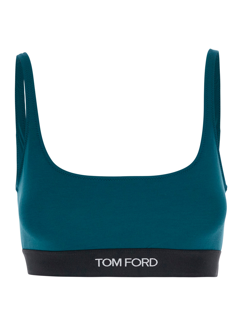 Tom Ford Women Green Bralette With Elegant Details In Modal For Women TOM FORD