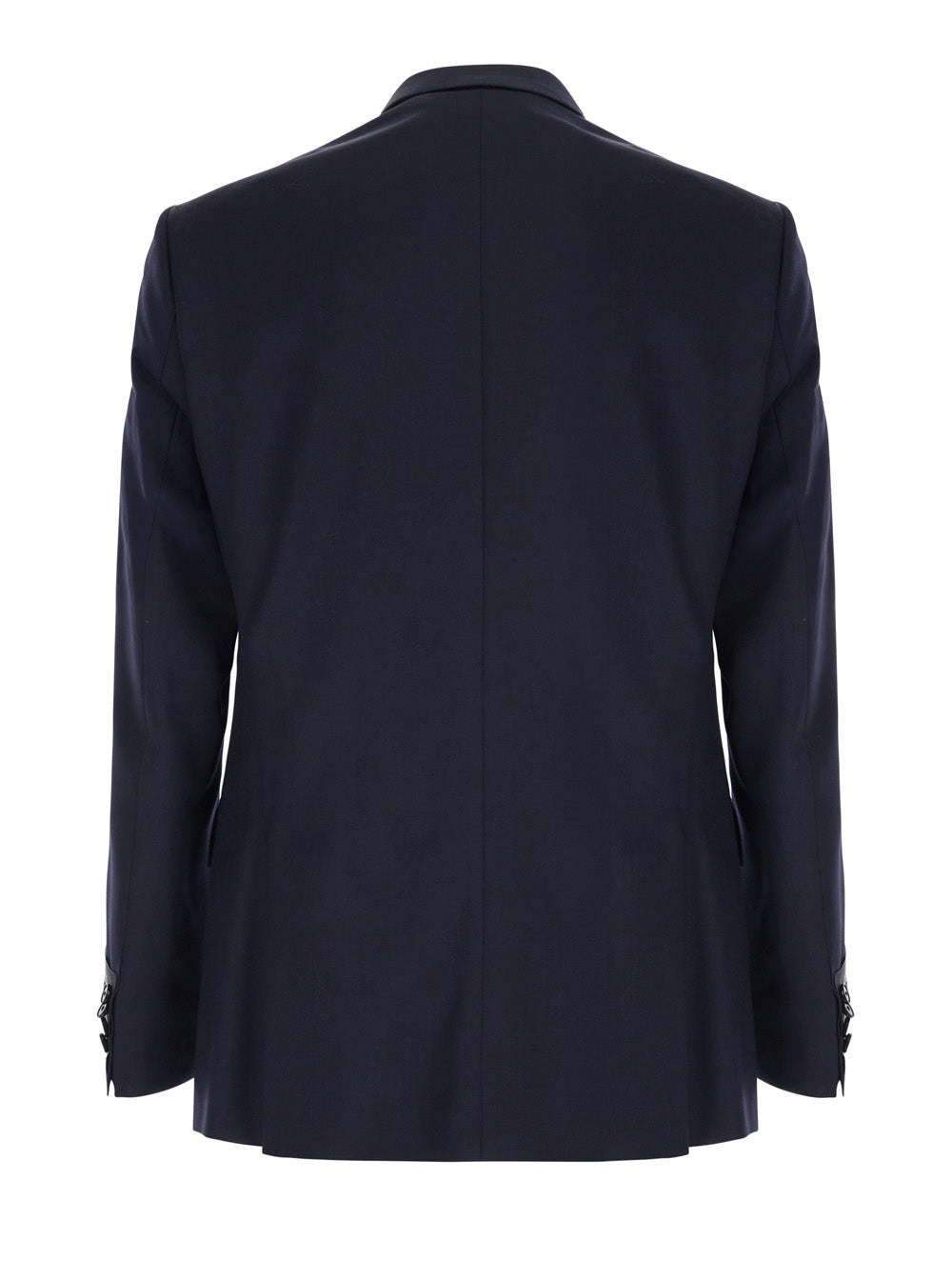 Boss Men Blue Double-Breasted Jacket With Notched Revers In Wool Men BOSS