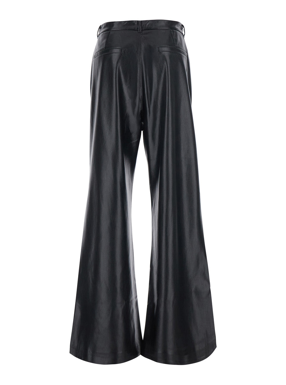 The Andamane Women 'Sasha' Black Pants With Five-Pocket Design In Eco-Leather For Women THE ANDAMANE