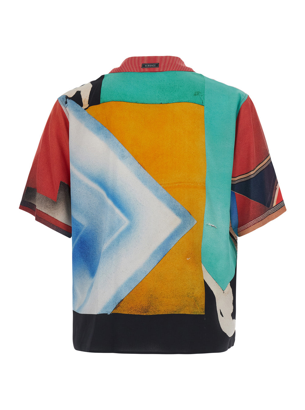 Versace Men Multicolor Shirt With All-Over Print In Silk For Men VERSACE