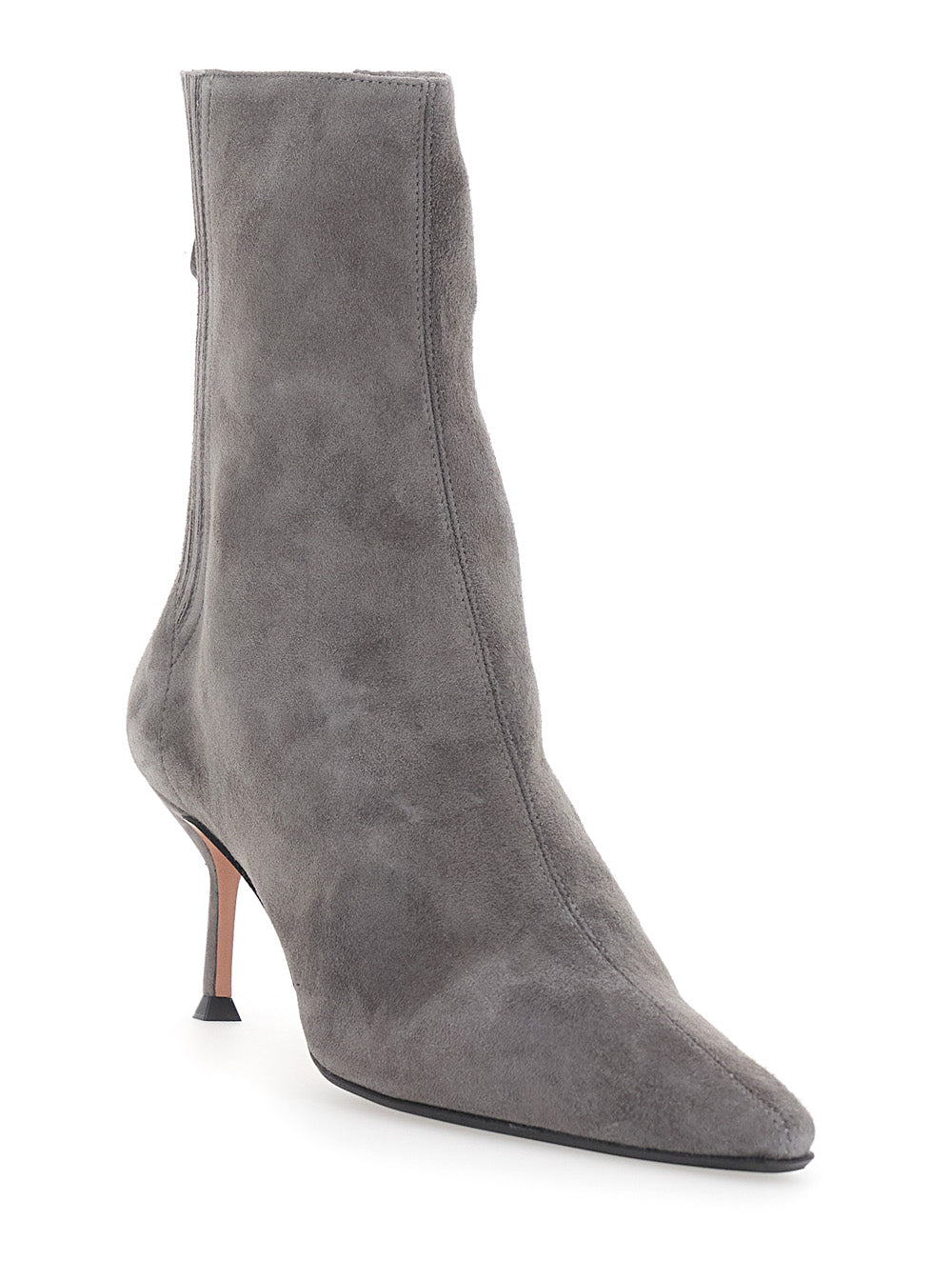 Aquazzura Women 'Saint Honore' Gray Ankle Boots With High Stiletto Heel In Suede For Women AQUAZZURA