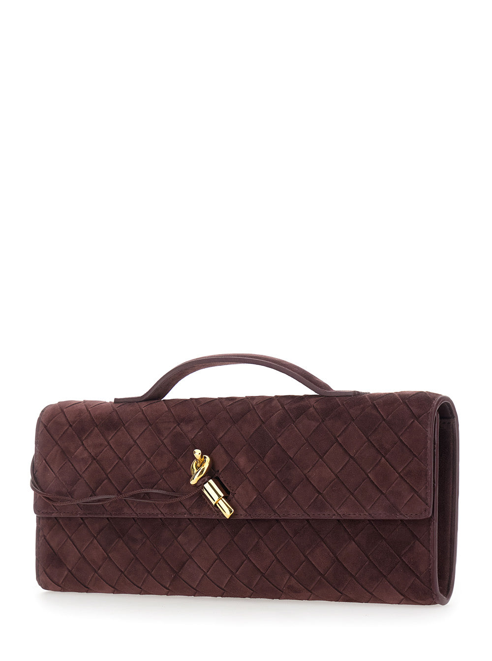 Bottega Veneta Women Andiamo Clutch Intrecciato 15 Cashmere Calf BOTTEGA VENETA