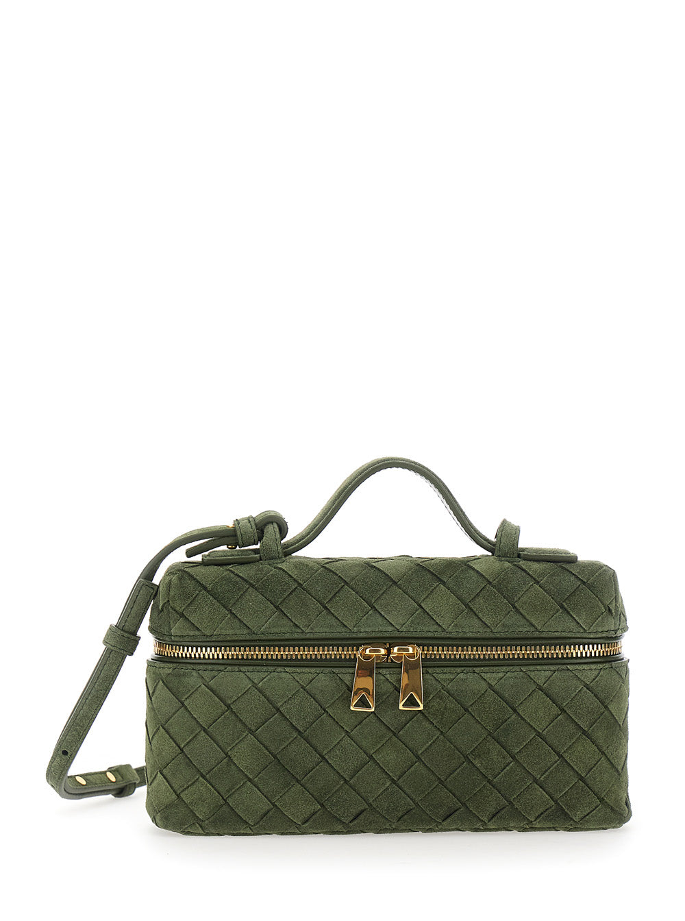 Bottega Veneta Women Bang Bang Intrecciato 15 Glove Suede Cashmere BOTTEGA VENETA