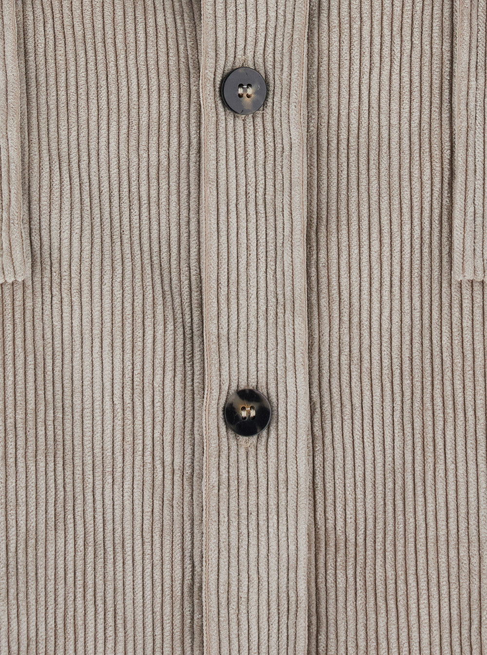Leplain Women Grey Shirt With Classic Collar And Two Patch Pockets On The Front In Corduroy For Women LEPLAIN