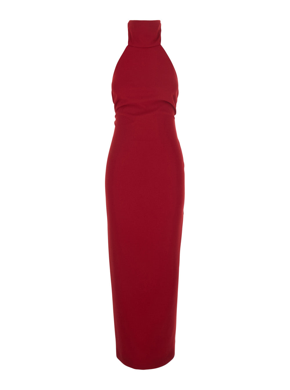 Leplain Women Red Long Sleeveless Dress With Open Back And Zip Closure At The Back In Fabric For Women LEPLAIN
