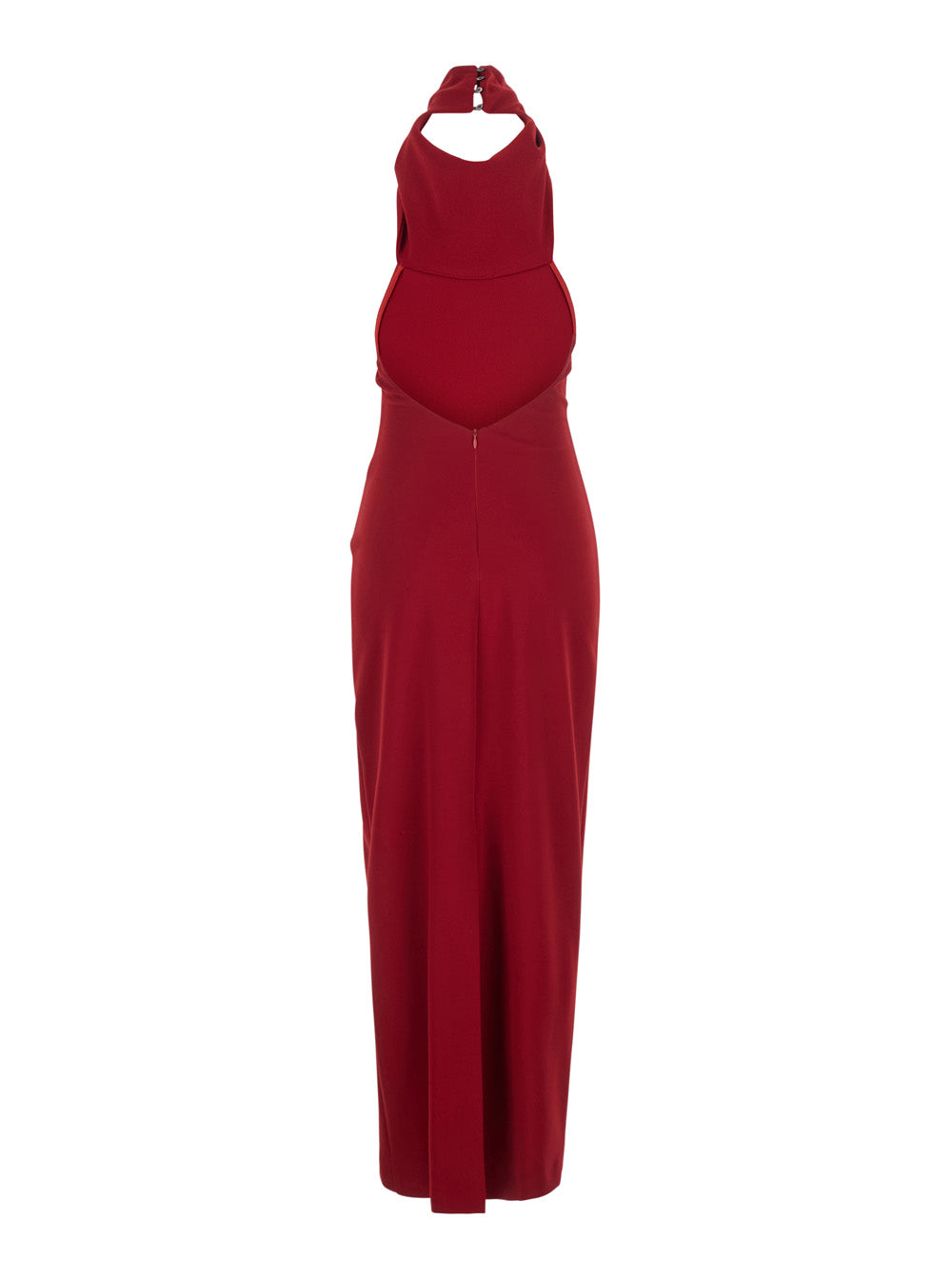 Leplain Women Red Long Sleeveless Dress With Open Back And Zip Closure At The Back In Fabric For Women LEPLAIN