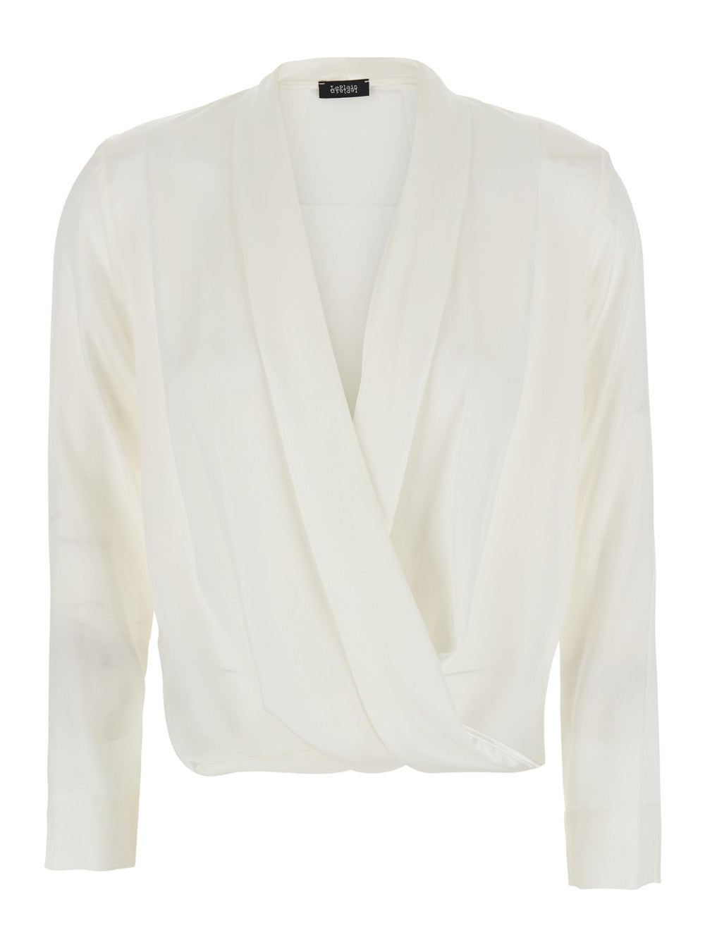 Leplain Women Georgette Blouse With Long Sleeves And Collar, In White For Women LEPLAIN