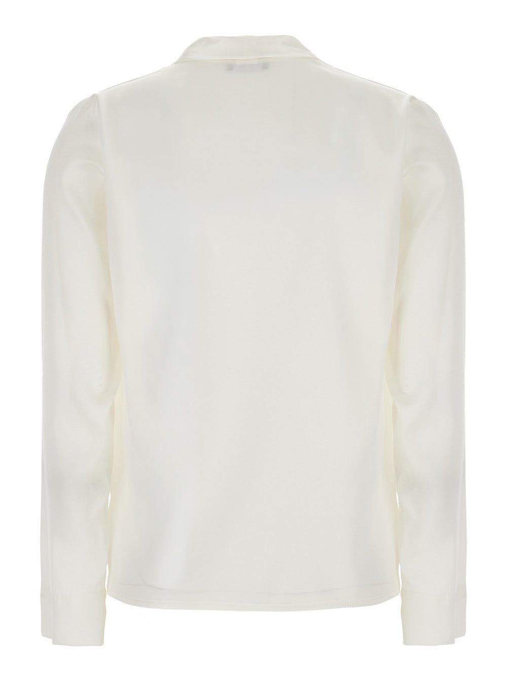 Leplain Women Georgette Blouse With Long Sleeves And Collar, In White For Women LEPLAIN