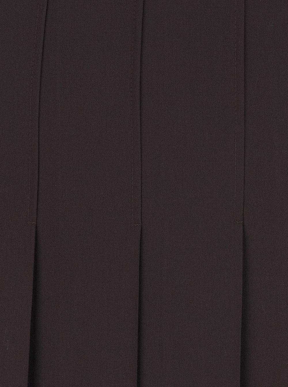 Leplain Women Brown Midi Skirt With Hiddden Side Zip Closure And Pleated Design In Tech Fabric For Women LEPLAIN