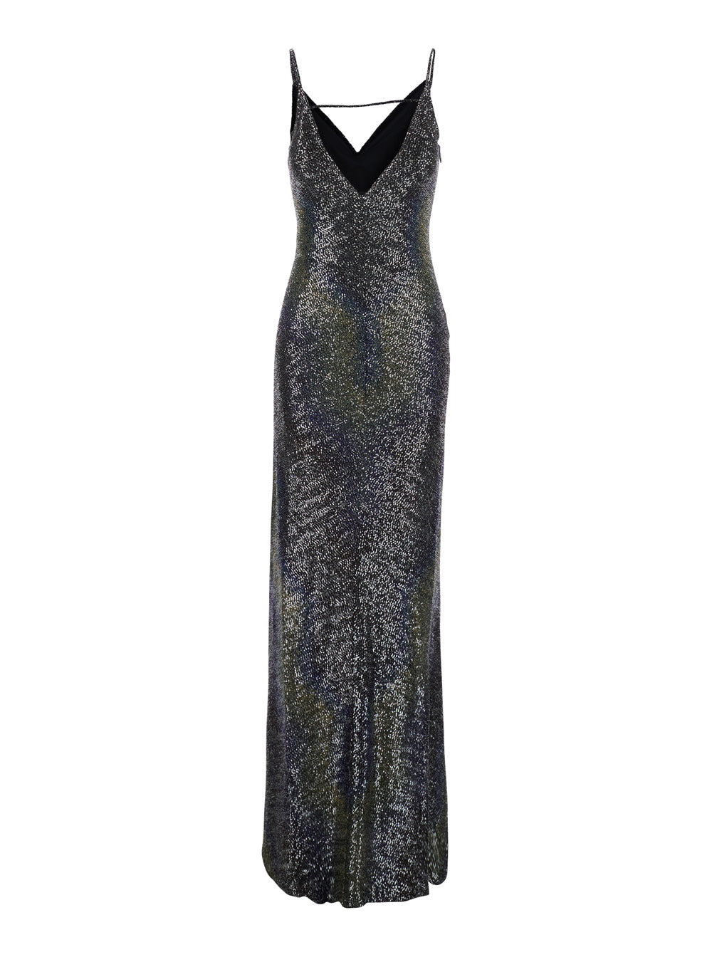 Missoni Women Multicolor Long Sleeveless Dress With V-Neck And All-Over Sequins In Blend Viscose Women MISSONI