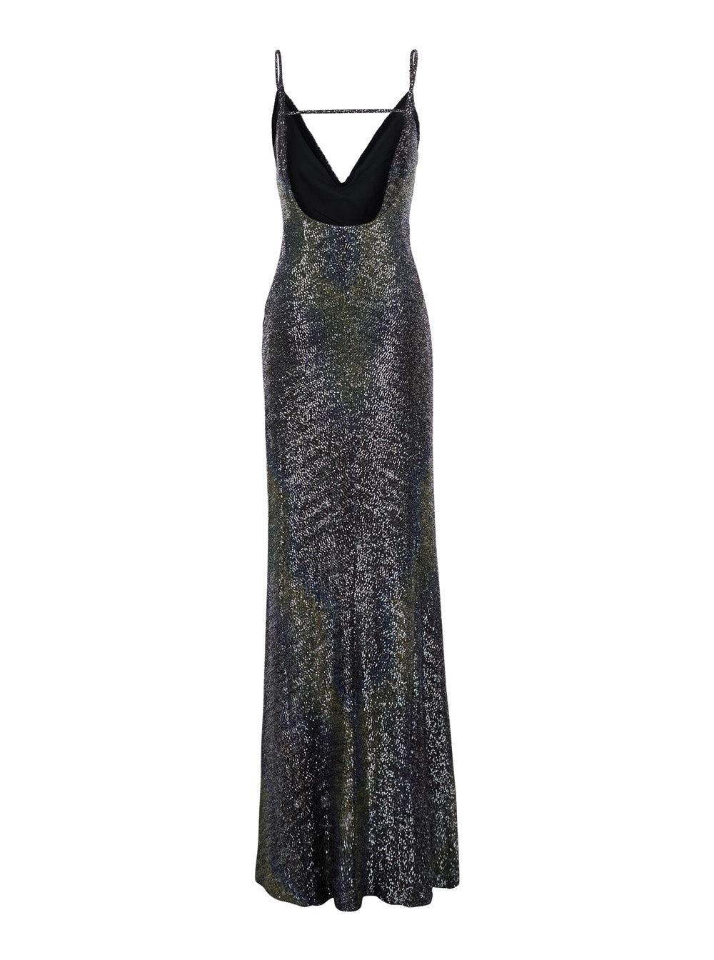 Missoni Women Multicolor Long Sleeveless Dress With V-Neck And All-Over Sequins In Blend Viscose Women MISSONI
