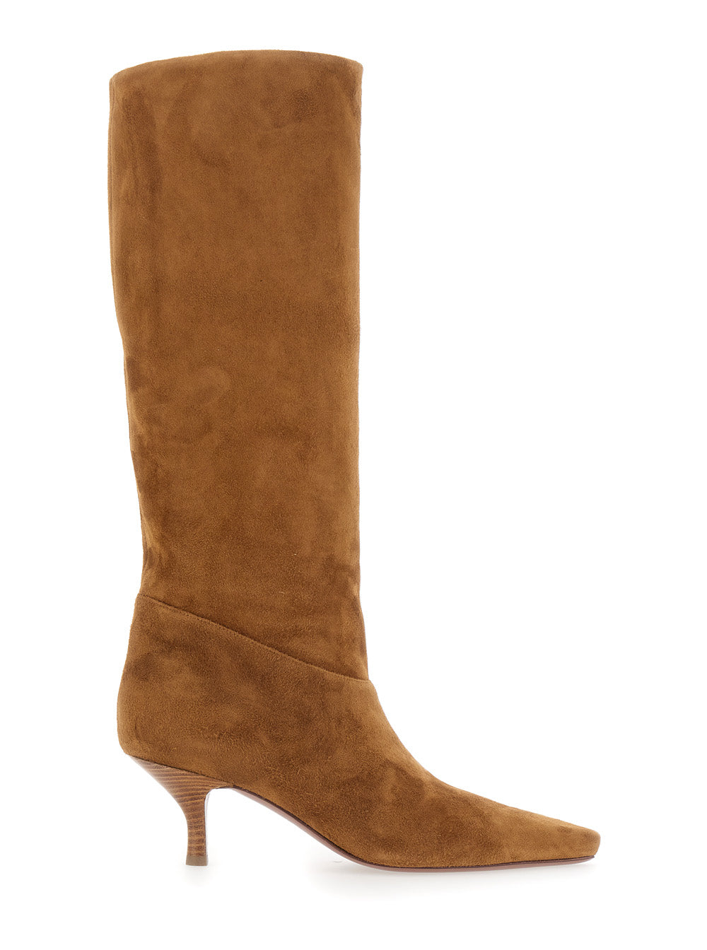Paris Texas Women Rose Boot 60 Brown Goat Leather Heeled Boot For Women PARIS TEXAS