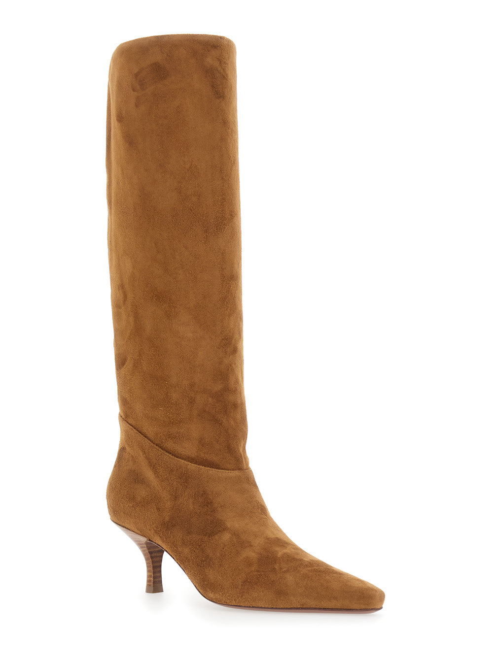Paris Texas Women Rose Boot 60 Brown Goat Leather Heeled Boot For Women PARIS TEXAS