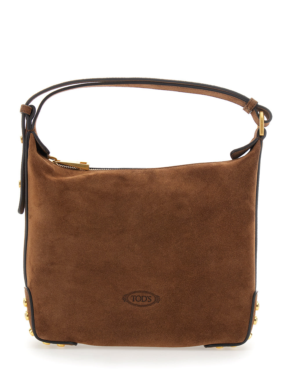 Tod's Women Handbag 'Gommino' With Metallic Details In Brown Leather For Women TOD'S