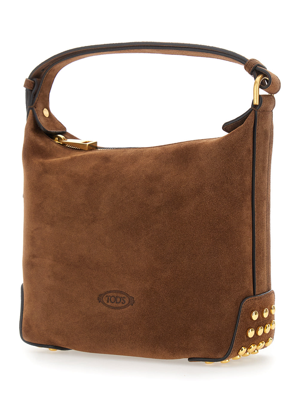 Tod's Women Handbag 'Gommino' With Metallic Details In Brown Leather For Women TOD'S
