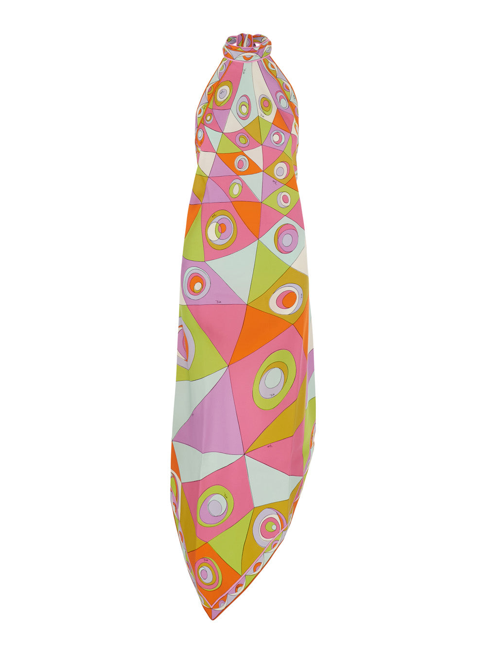 Pucci Women Multicolor Dress With V-Neck And Long Sleeves In Fabric PUCCI