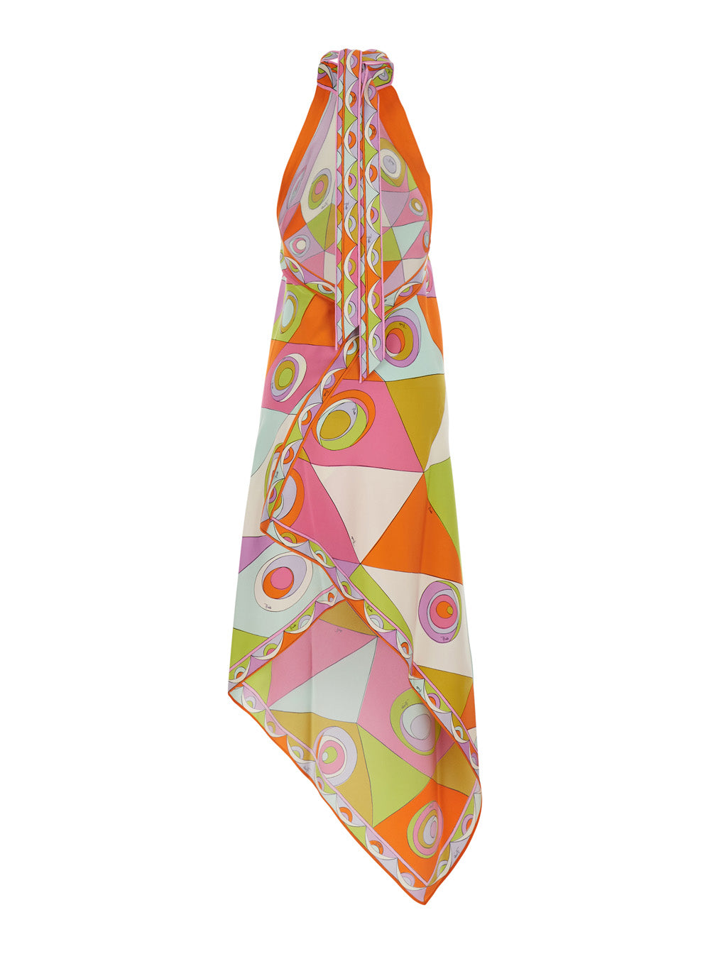 Pucci Women Multicolor Dress With V-Neck And Long Sleeves In Fabric PUCCI