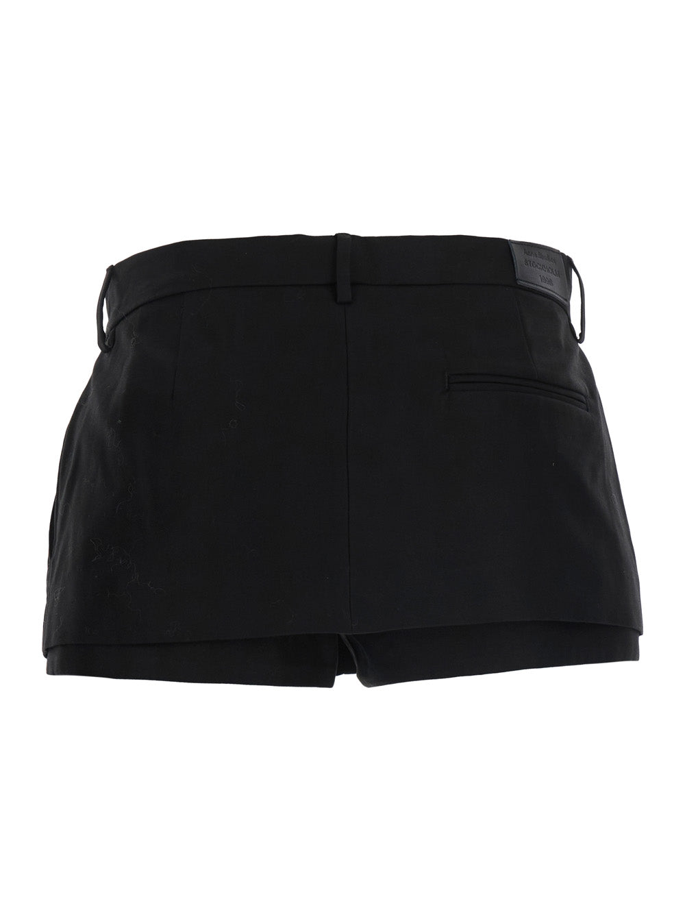 Acne Studios Women Black Skirt With Pleated Details In Tech Fabric Women ACNE STUDIOS